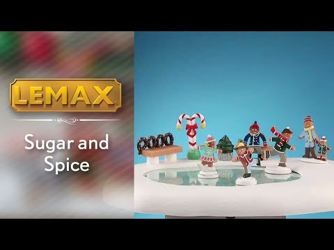 LEMAX Gingerbread Skating Pond, Battery Operated (4.5V) #84352